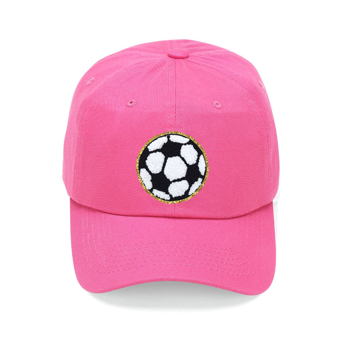Viv&Lou - Wholesale Baseball Cap - Women's - Soccer Glitter Patch Cap4