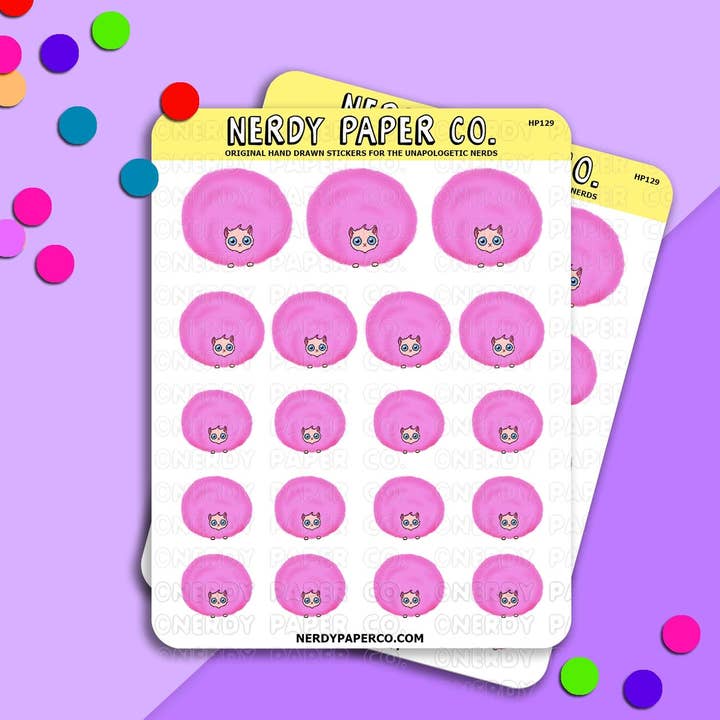 Magisk varelse #6 - Handritade klistermärken - HP129 för wholesale av NERDY PAPER CO.