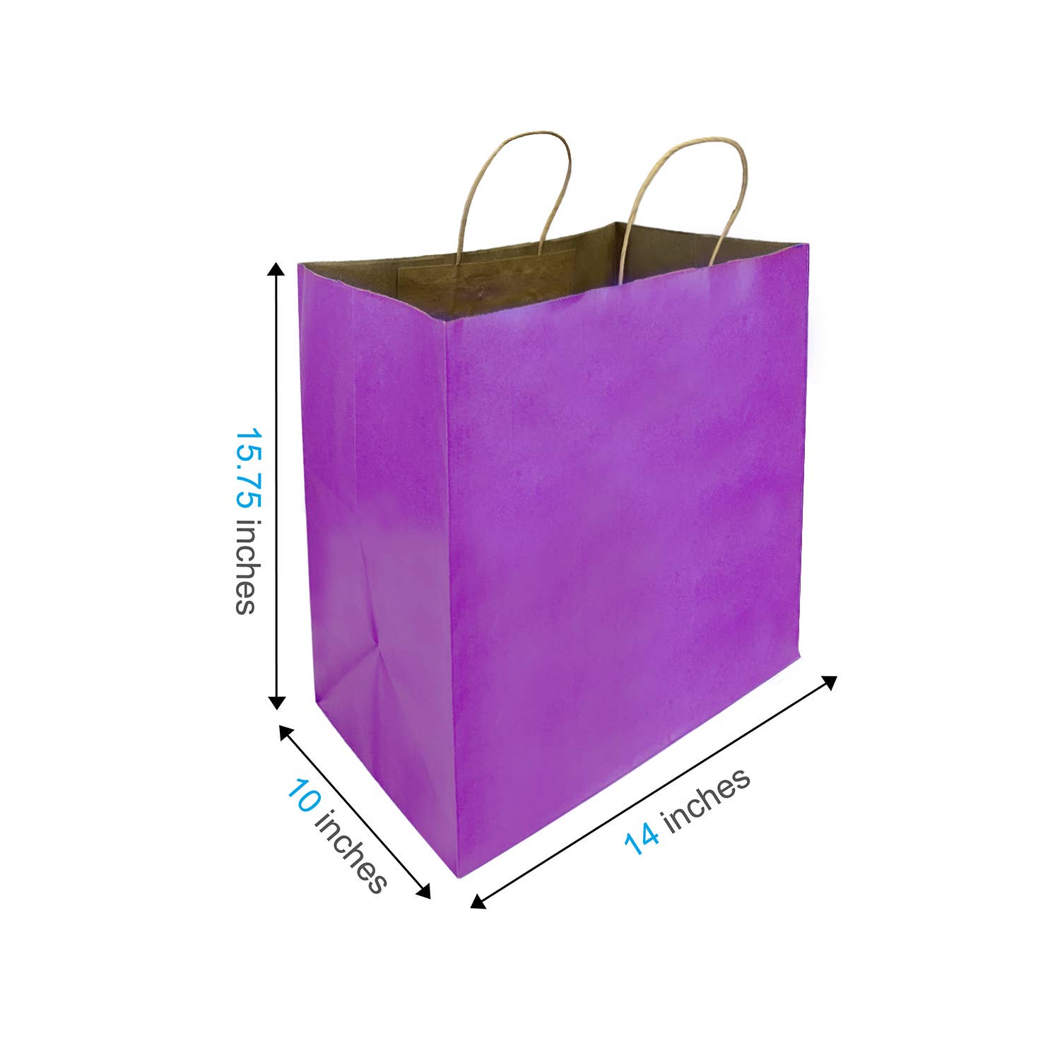 Kis Paper - Wholesale Gift Bag - Super Royal 14x10x15.75 inches Color Paper Bag Twist Handle1