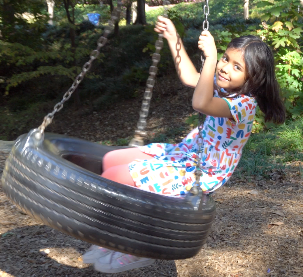 Minna - Wholesale Dress - Kids -  Short Sleeve Jersey Twirl Dress - Colorful Retro Shapes15