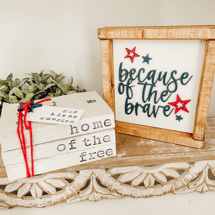 home of the free because of the brave for wholesale by This Phrase of Life