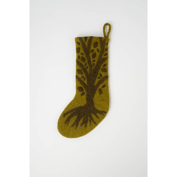 Lakhays Collection Inc. - Wholesale Holiday Stocking - Pure Wool Handcrafted Mystical Felt Holiday Home Stocking3