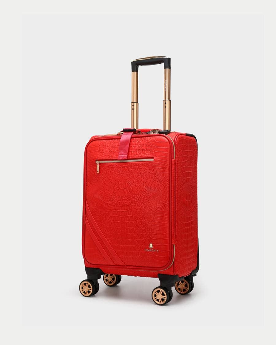 Tote&Carry - Wholesale Luggage - Apollo 2 Suitcase 2 Piece Set in Red8