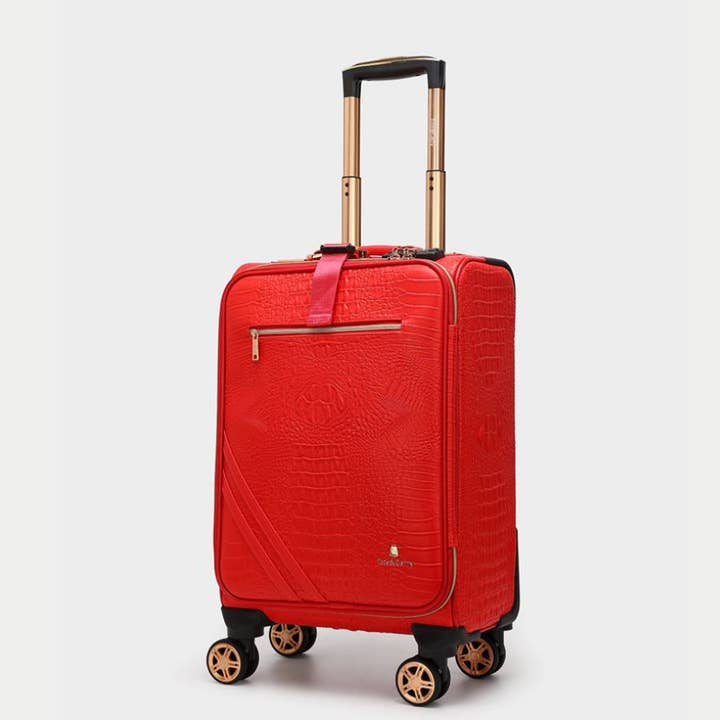 Tote&Carry - Wholesale Luggage - Apollo 2 Suitcase 2 Piece Set in Red8