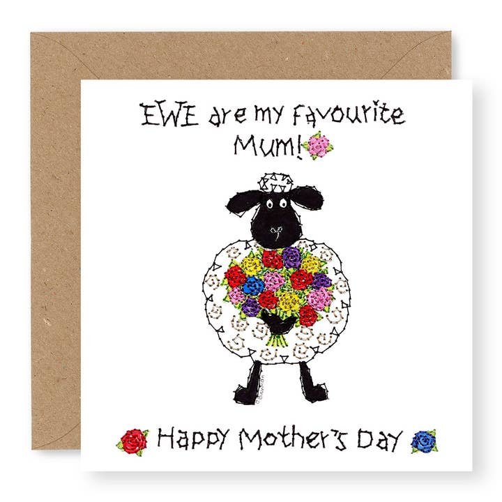 EWE Mother's Day Roses - Mum for wholesale by Jane Buurman Handmade (Greetings Cards)
