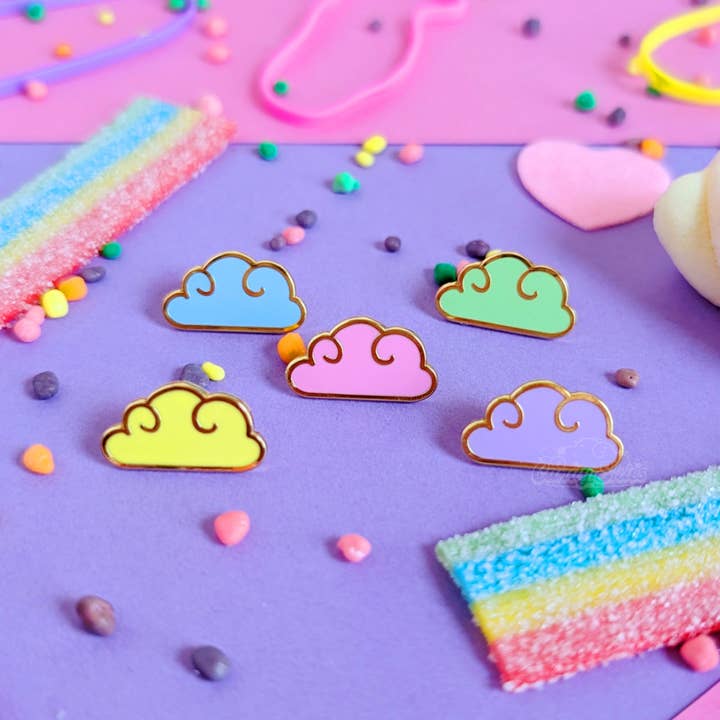 Cloud Mini Pins Set for wholesale by Candy Skies