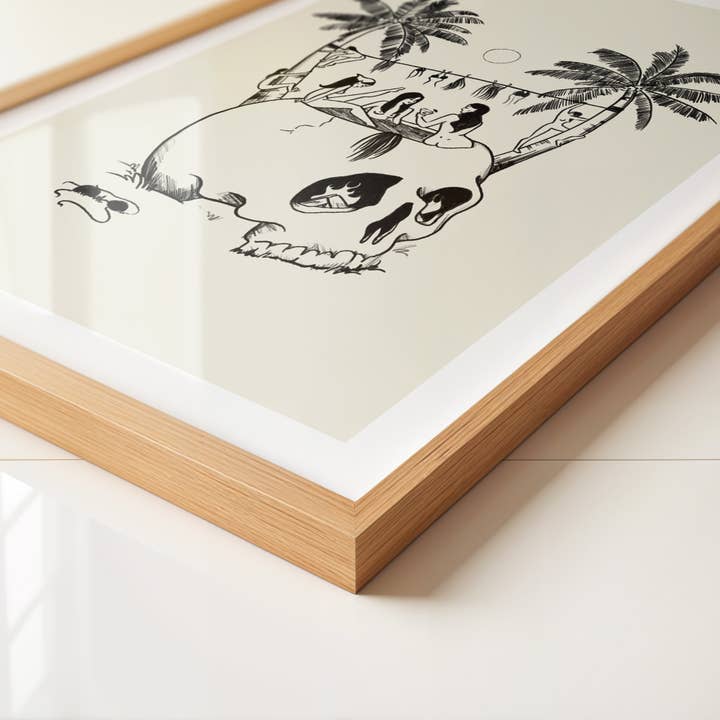 Tumbleweed Design Studio - Wholesale Art print - The Freaky Tiki Vintage Retro Tiki Minimal Wall Art Print 1