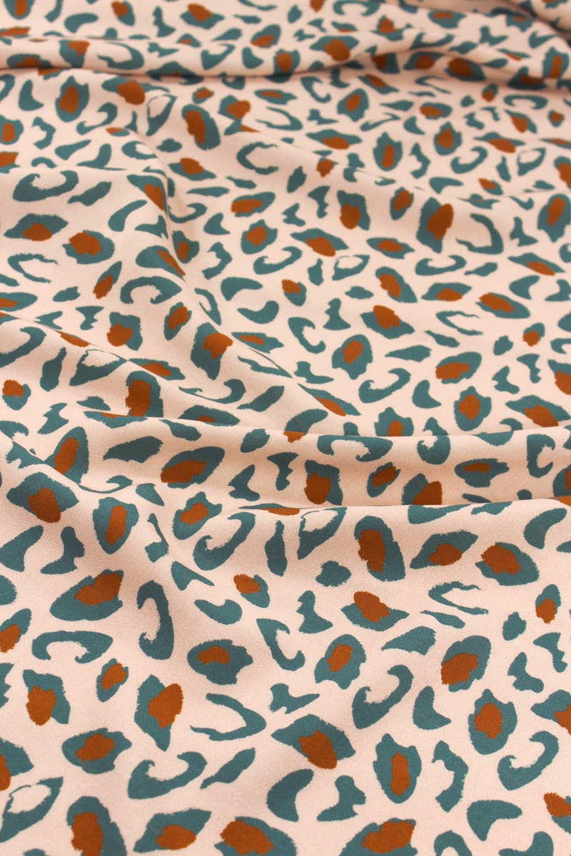 Eglantine et Zoé - Wholesale Fabric - Eucalyptus Green Bagheera Viscose Fabric