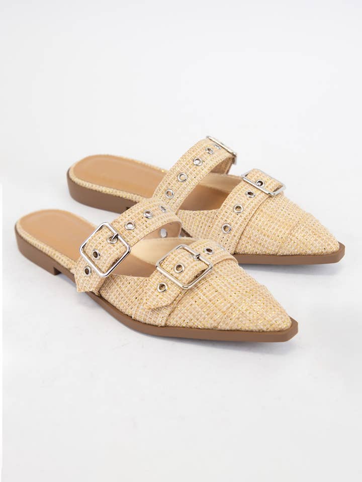 CCOCCI - Wholesale Sandals - Women's - POINTED TOE SLIP ON FLATS