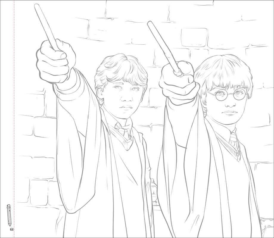 Simon & Schuster - Wholesale Coloring & Activity Book - Kids & Baby - Harry Potter Paint with Water by Editors of Thunder Bay Press4