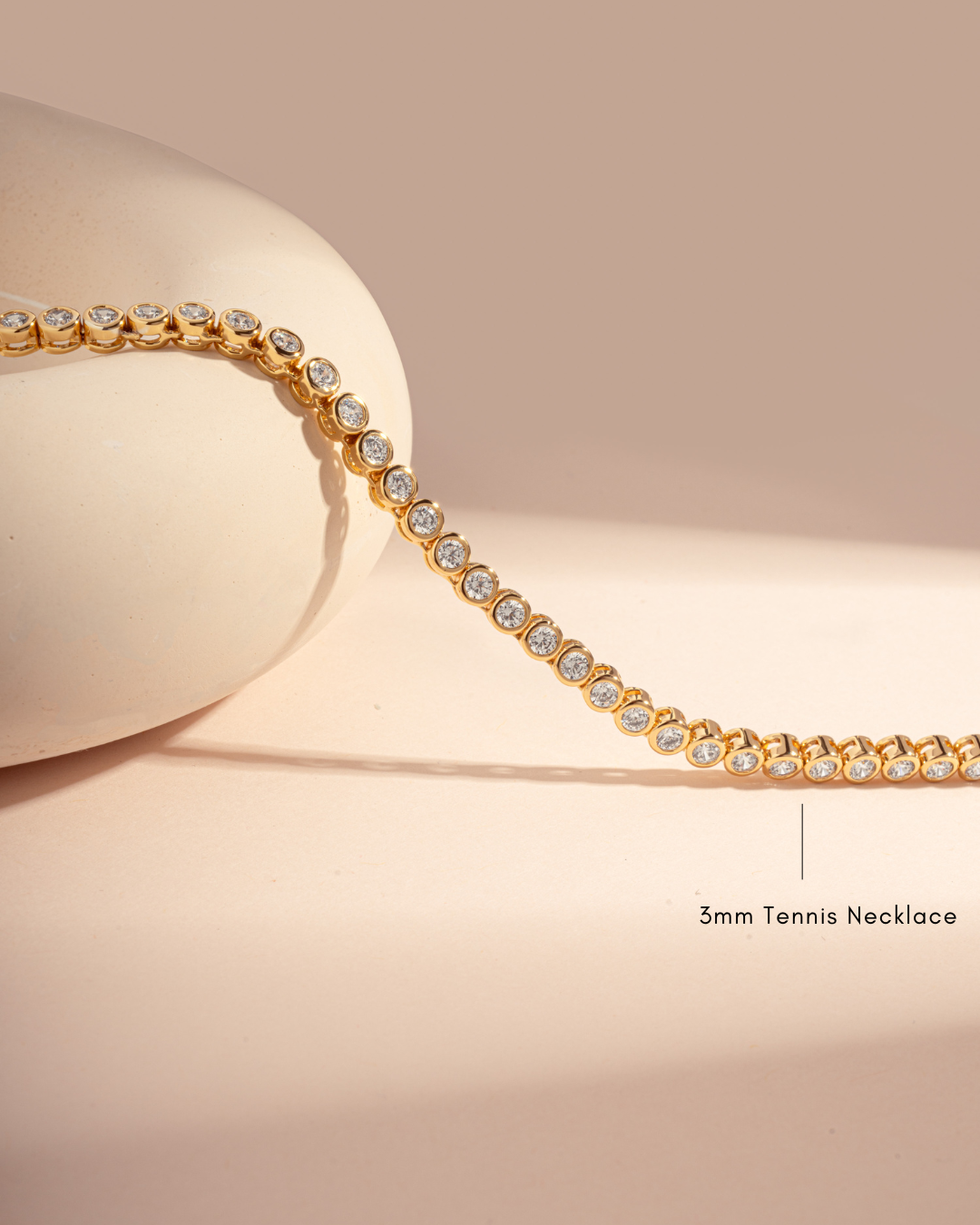 Sami Jewels - Wholesale Link & Chain Necklace - Round Bezel Tennis Necklace7