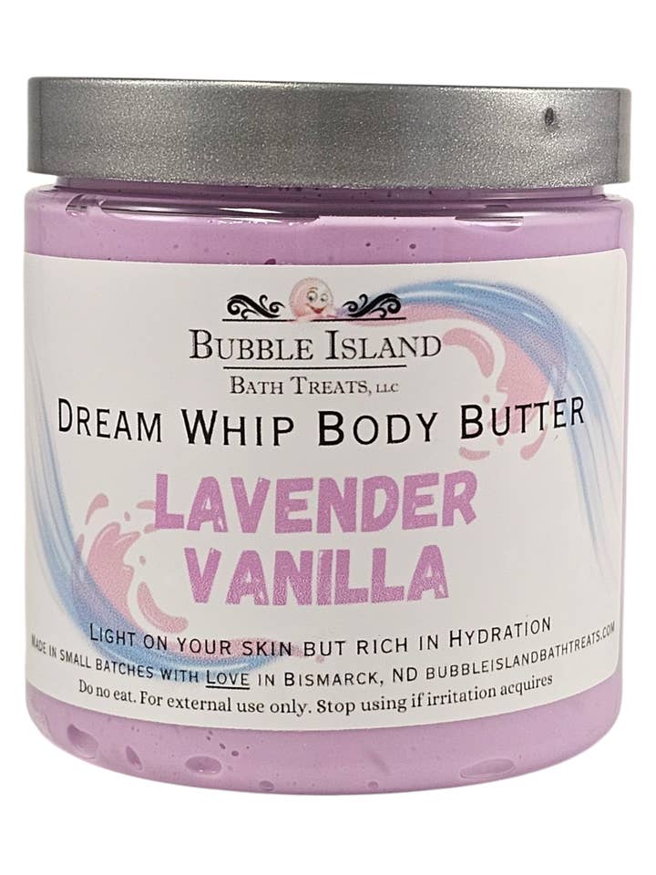 Beurre Corporel Dream Whip - Lavande Vanille pour la vente par Bubble Island Bath Treats