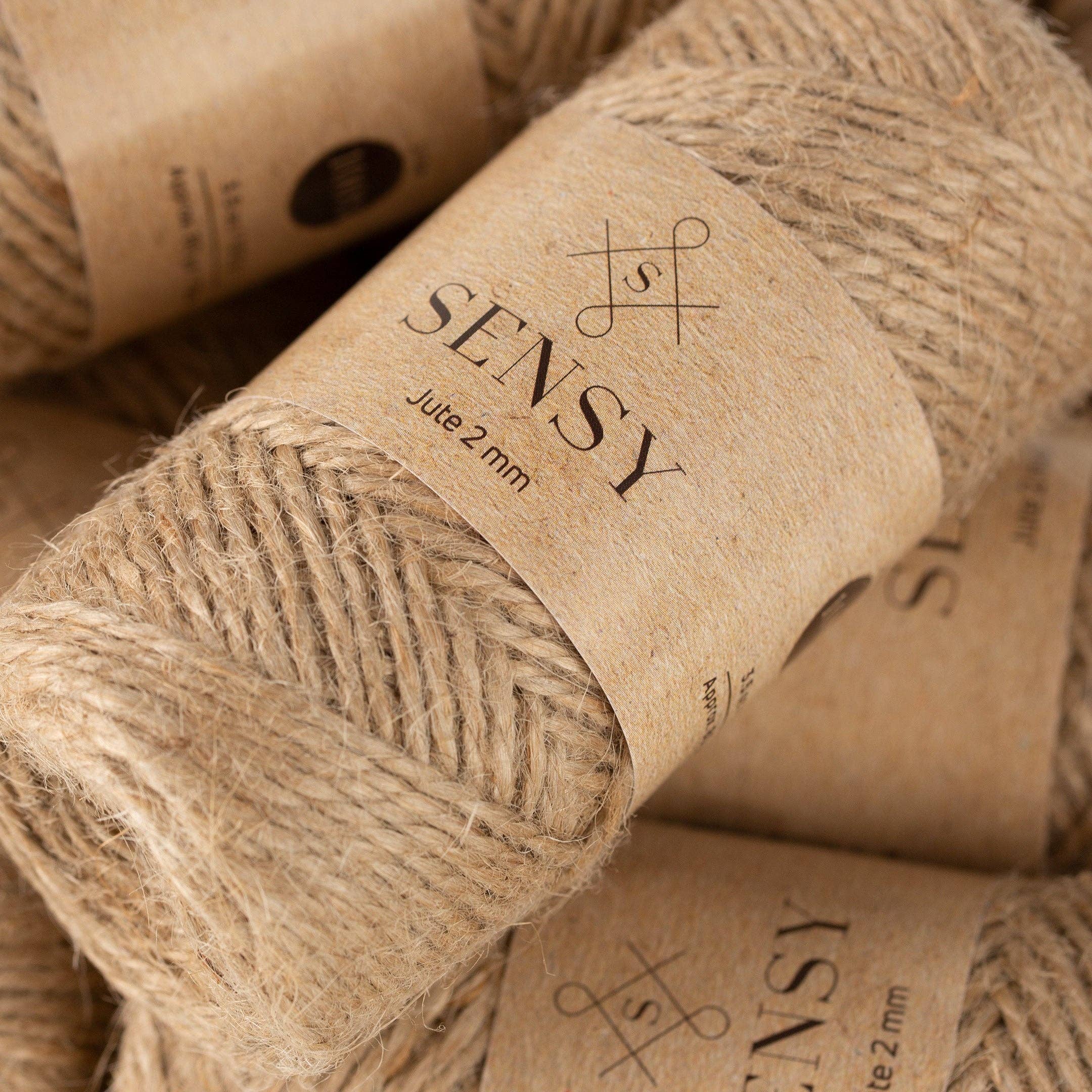 Sensy - Wholesale Twine - Sensy Premium Natural Jute Twine Best Arts Crafts Gift Twine Christmas Twine Durable Packing String (328 Feet)4
