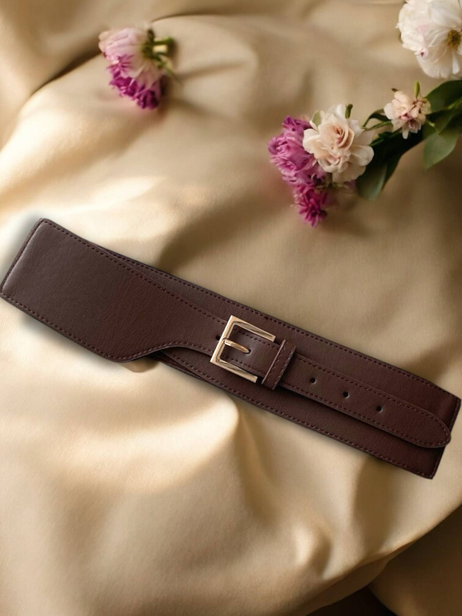 BYREN | ÉLINE L'ATELIER - Wholesale Belt - Women's - Wide faux leather belt CT094