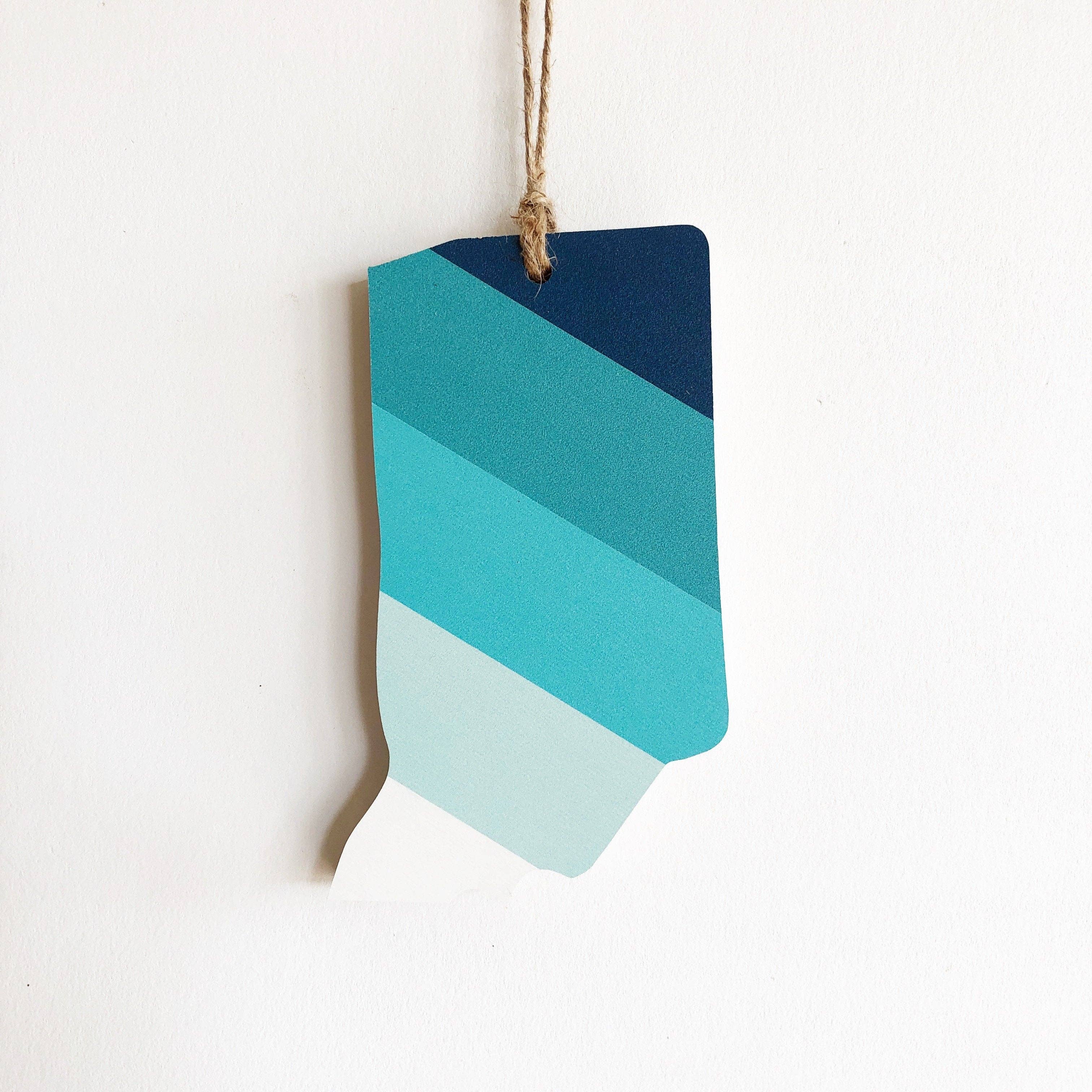 Hemlock & Heather - Wholesale Ornament - Comal Stripes State Ornaments3