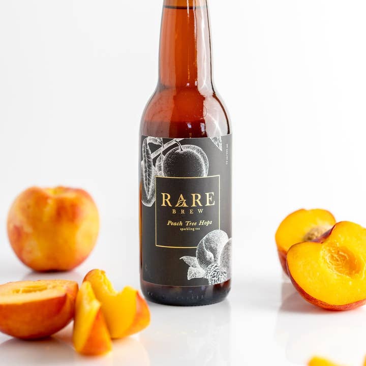 Peach Tree Hops - Sparkling Tea - Wholesale Bottle for wholesale by Rare Brew