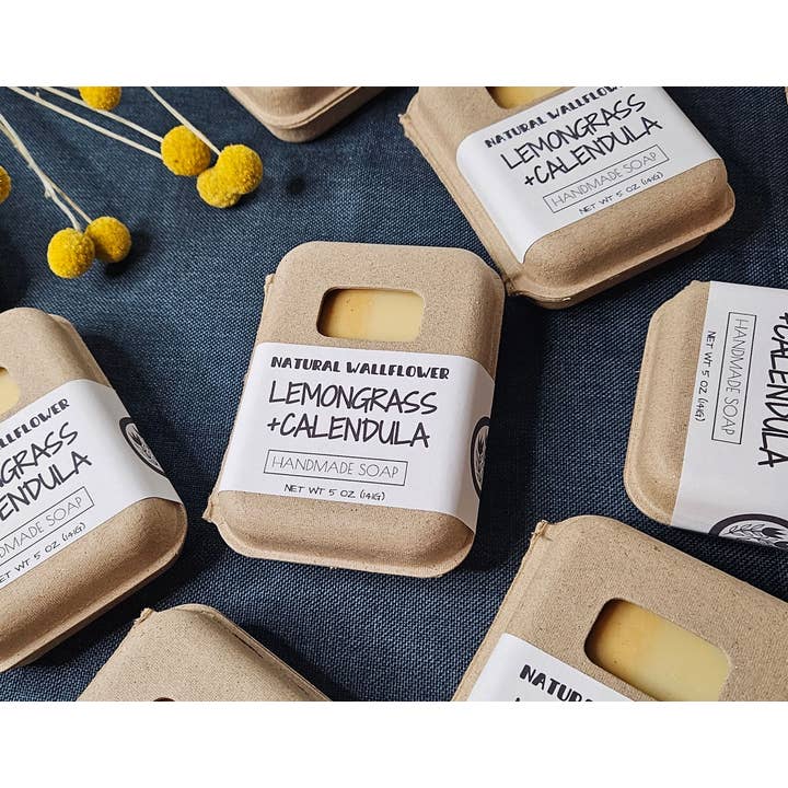 Natürliche Zitronengras- + Ringelblumenseife für den Großhandel von Natural Wallflower