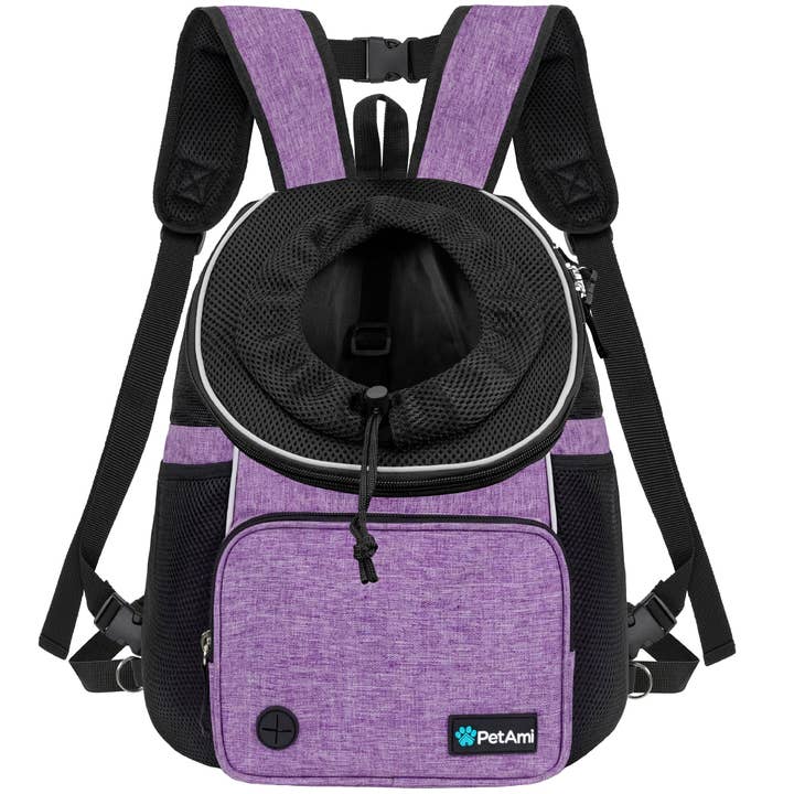 Deluxe Front Chest Pet Carrier Backpack for wholesale by PetAmi