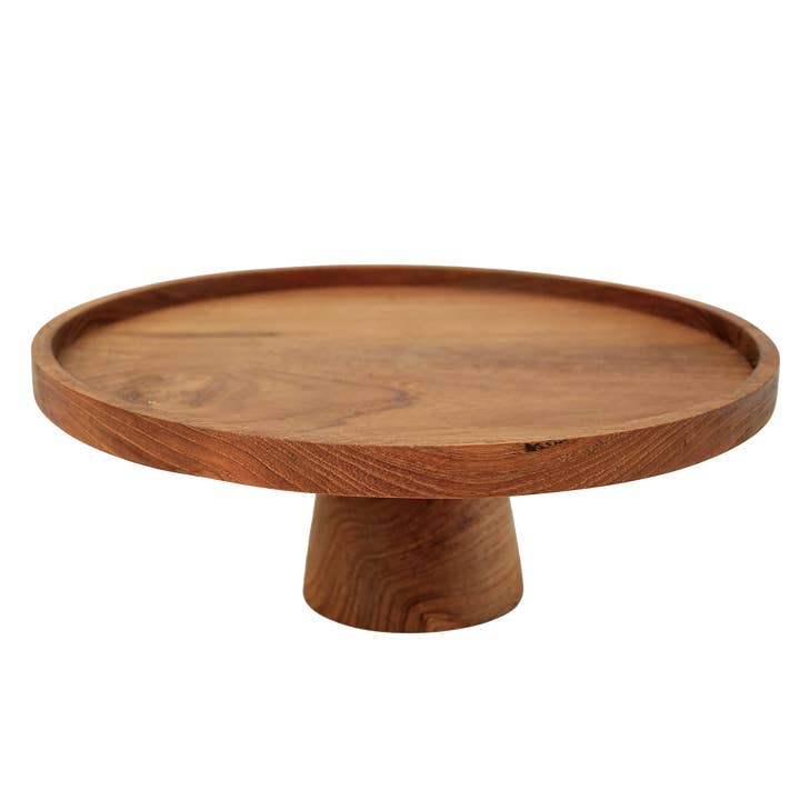 New | Teak Wood Cake Stand for wholesale by Balizen by zen zen garden home
