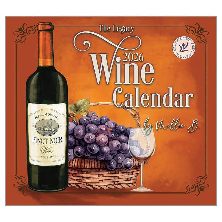 Vin 2026 Väggkalender för wholesale av Legacy