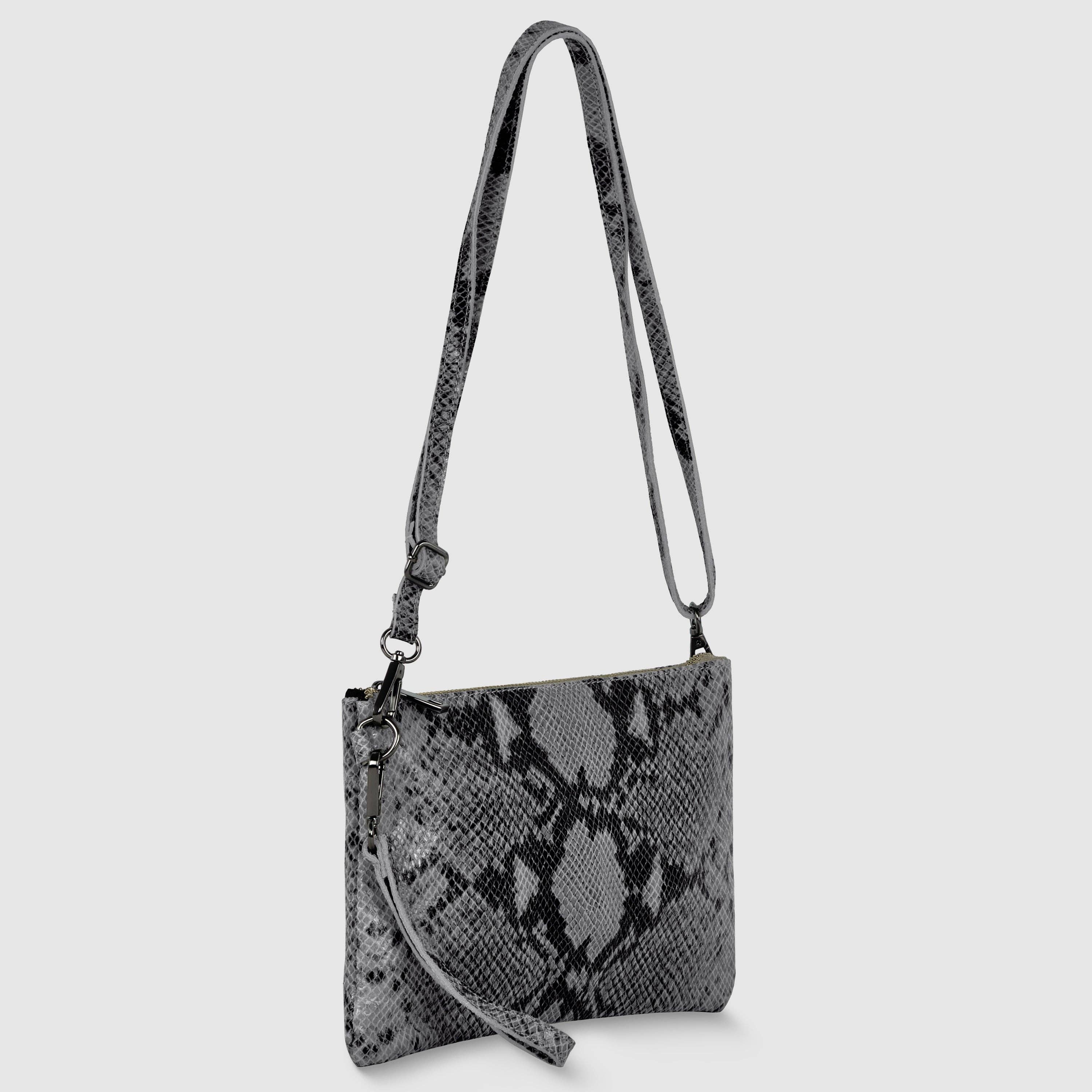 TAKEASY - Wholesale Crossbodytas - Dames - Python-Print Suède Schoudertas15
