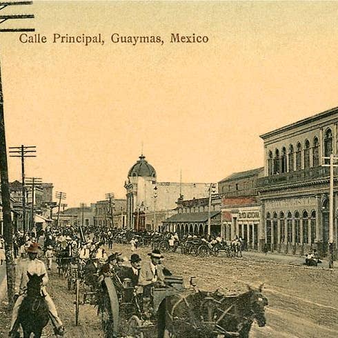 Art Print MX-361 Main Street, Guaymas, Mexico for wholesale by Found Image Press