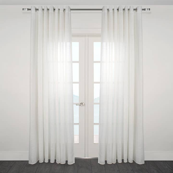 Ultra tekstureret bred gennemsigtig gardin for engroshandel hos Casa Mia