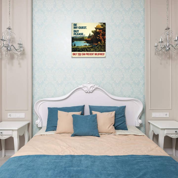 Old Wood Signs - Wholesale Sign - Smokey Bear 1967 Be My Guest: Generic - Wood & Metal Wall Art5