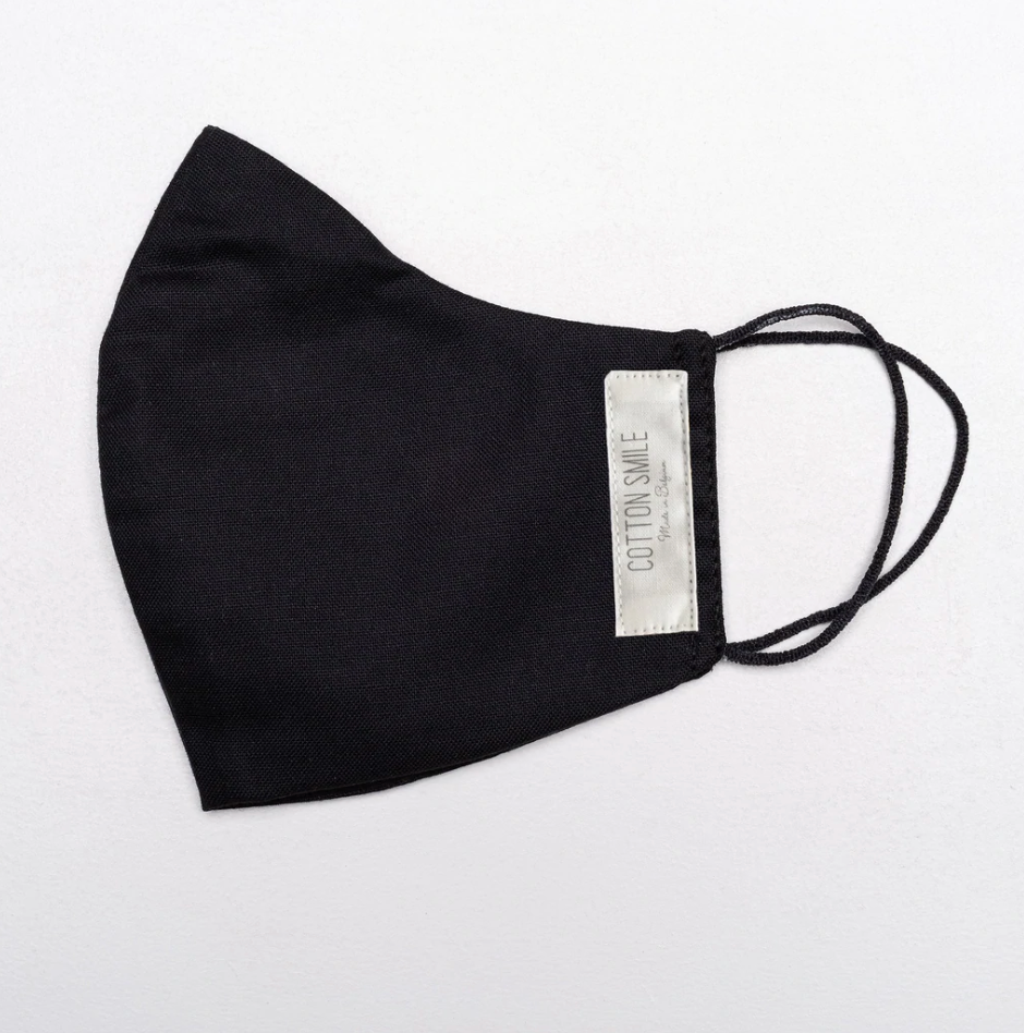 Cotton Smile Face Mask & Jewelry - Wholesale Protective Face Mask/Shield - New York Mask (Black)0