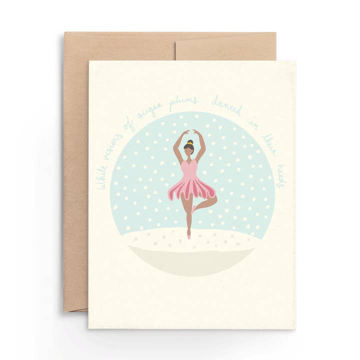 Cartão Bailarina Sugar Plum por atacado de Happy People Paper Goods
