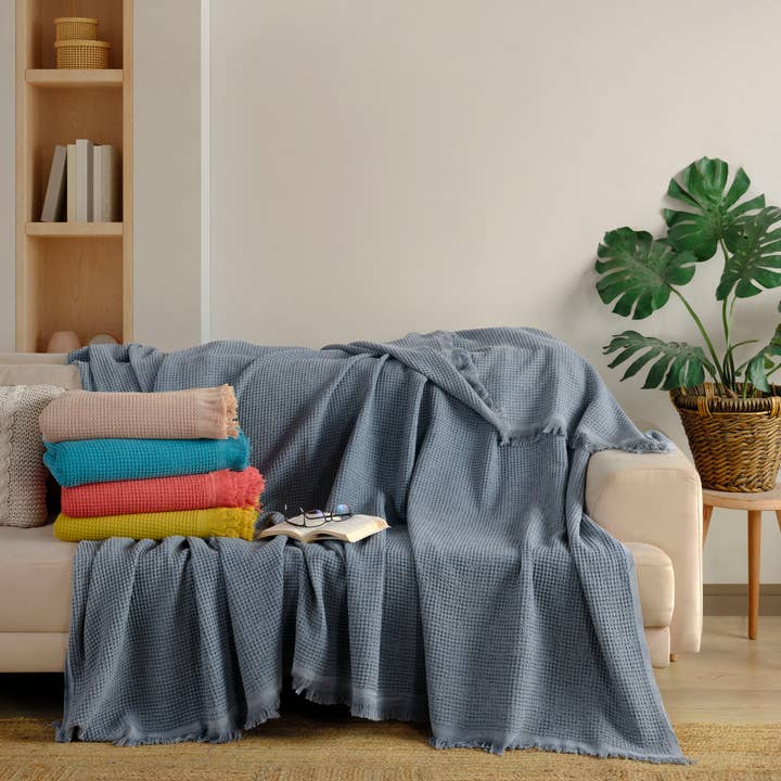 KAFTHAN – Engroshandel Sengetæppe – Vaffelplaid / Sengetæppe | Ferie- og julebutiksgave33