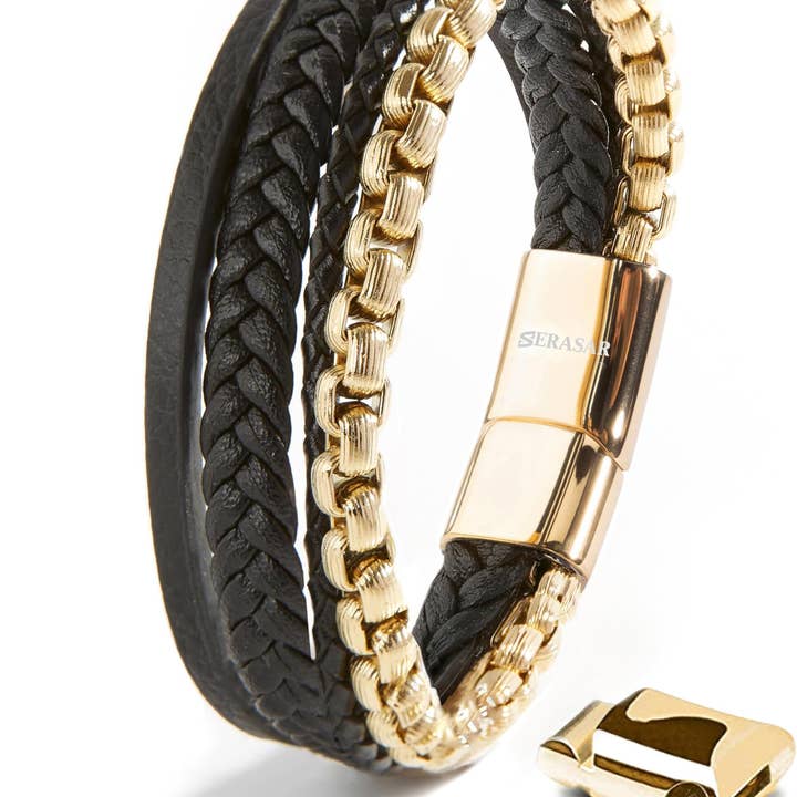 SERASAR - Wholesale Woven/Braided Bracelet - Leather Bracelet "Hero"15