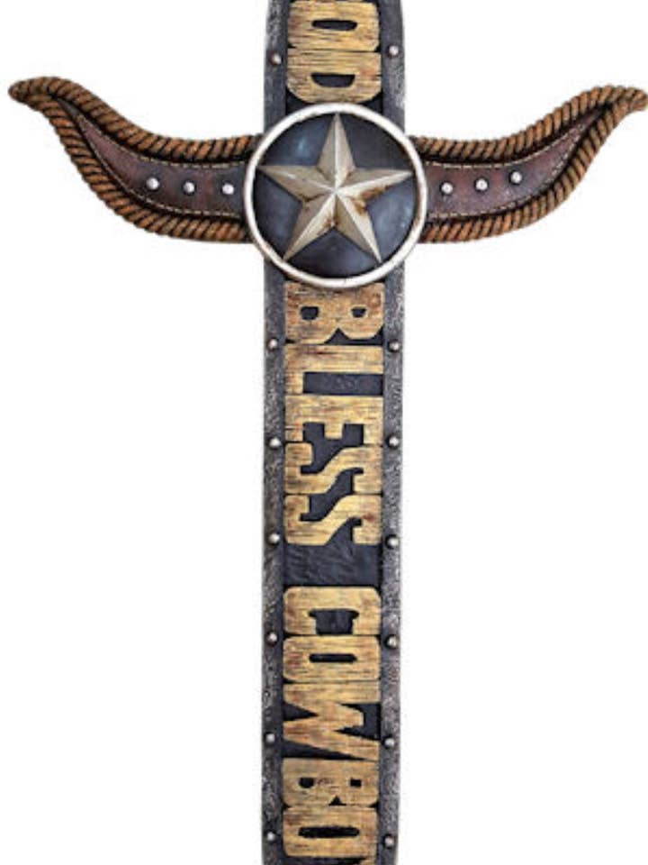 Westerse God Zegen Cowboy Kruis voor wholesale door Broads Market
