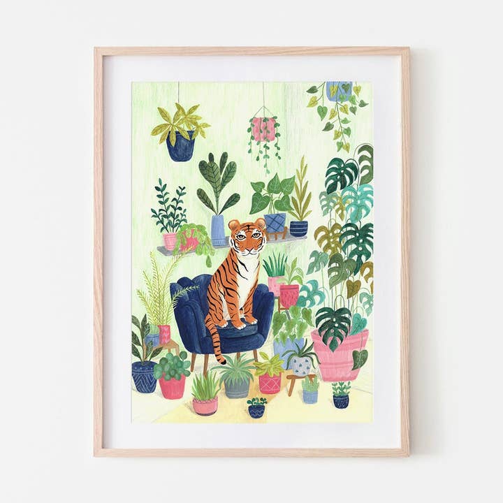 Tiger Art Print for wholesale by Fawa Shah