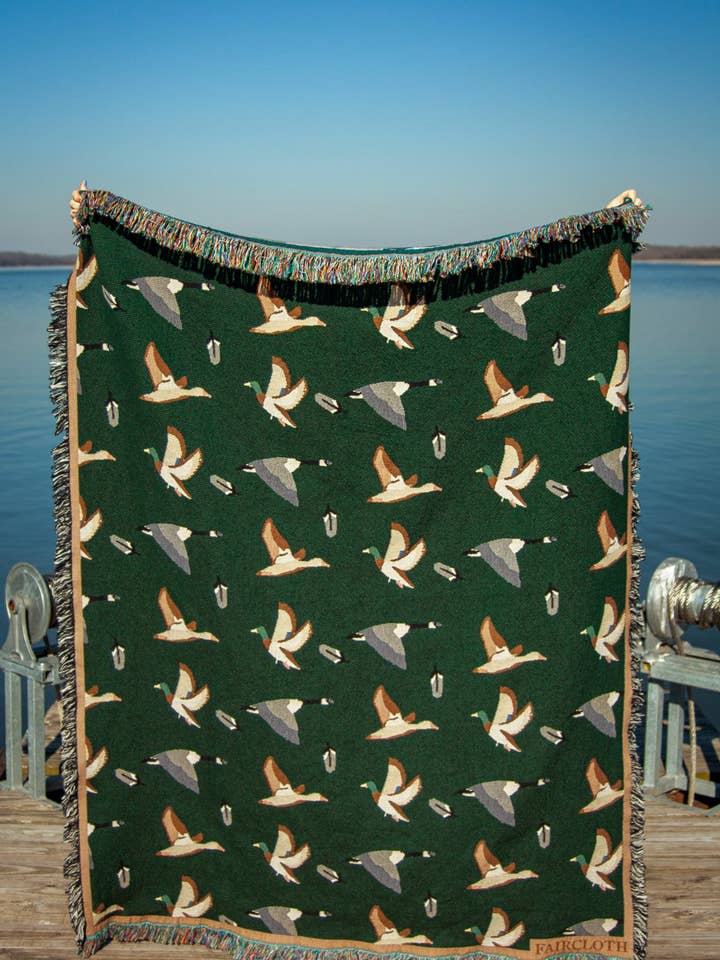 Duck Duck Goose Blanket for wholesale by Faircloth