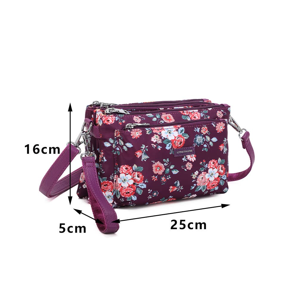 Strathurie – wholesale Crossbody bag – Women's – Strathurie Floral Crossbody Purse Bag White10