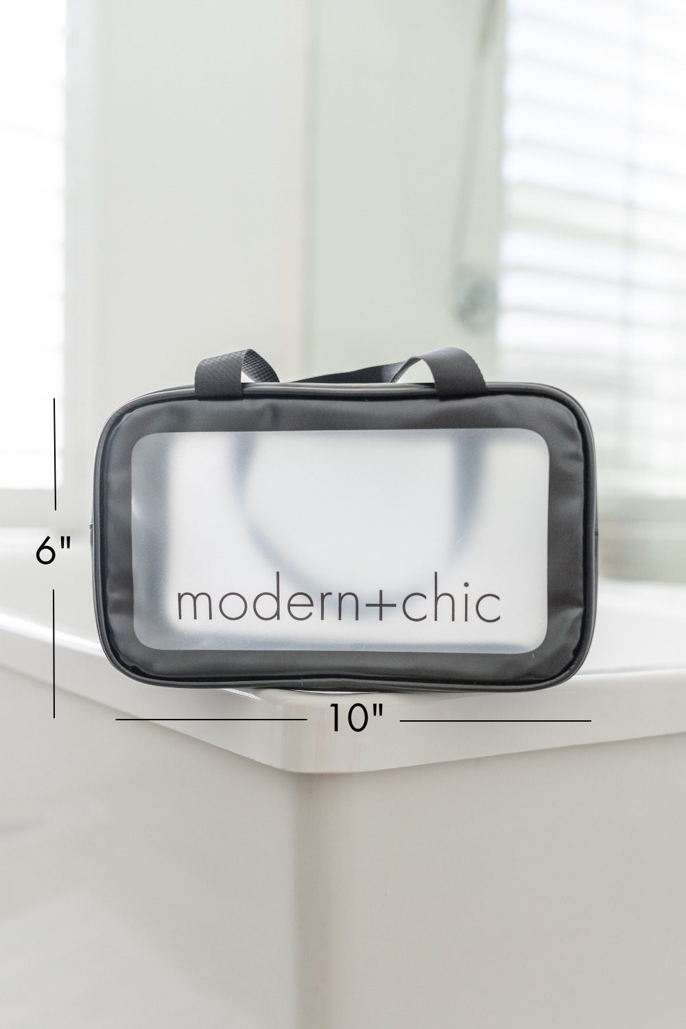 modern and chic - Vente Trousses de maquillage/cosmétique - Ensemble de 6 sacs de concert cosmétiques transparents Rhode4