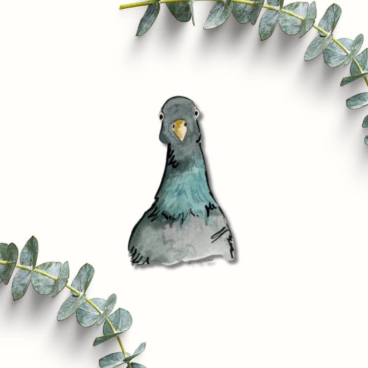 Autocollant Pigeon pour la vente par Amy Rae Maker