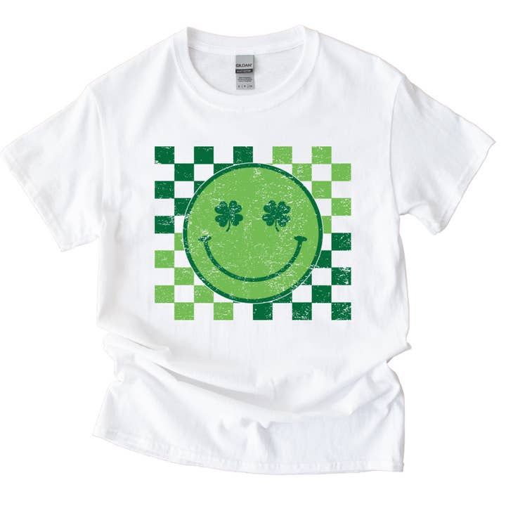 T-shirt Smiley Face Saint-Patrick pour la vente par Simply Spoken Apparel