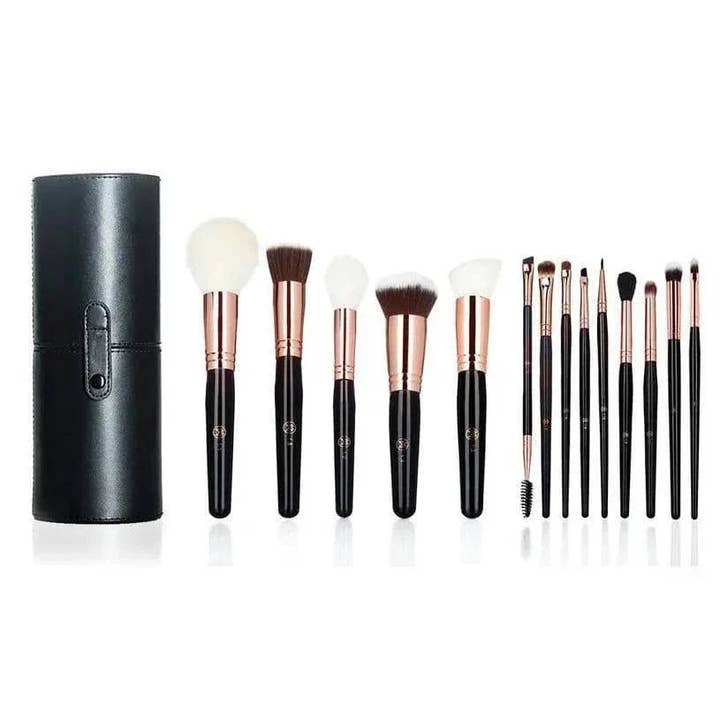 Luxe Set 15 Vegan Professional Makeup Brushes for wholesale by Makeup Weapons