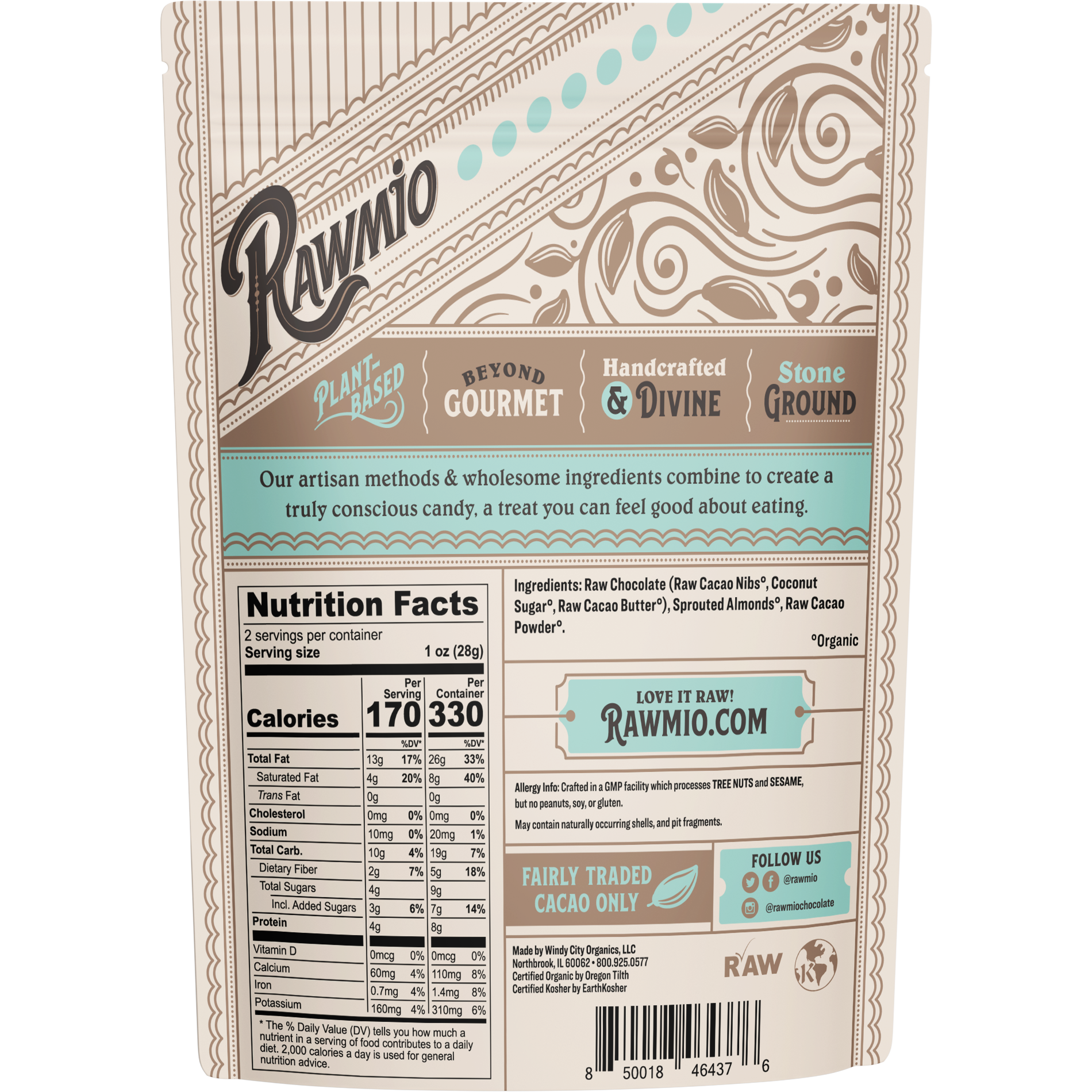 Windy City Organics – Engroshandel Chokoladeovertrukket slik – Chokolade Overdækket Spirede Mandler1