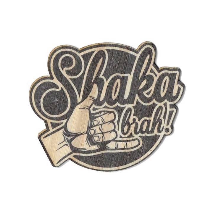Bamboo Wood Stickers - Wholesale Sticker - Shaka Brah1