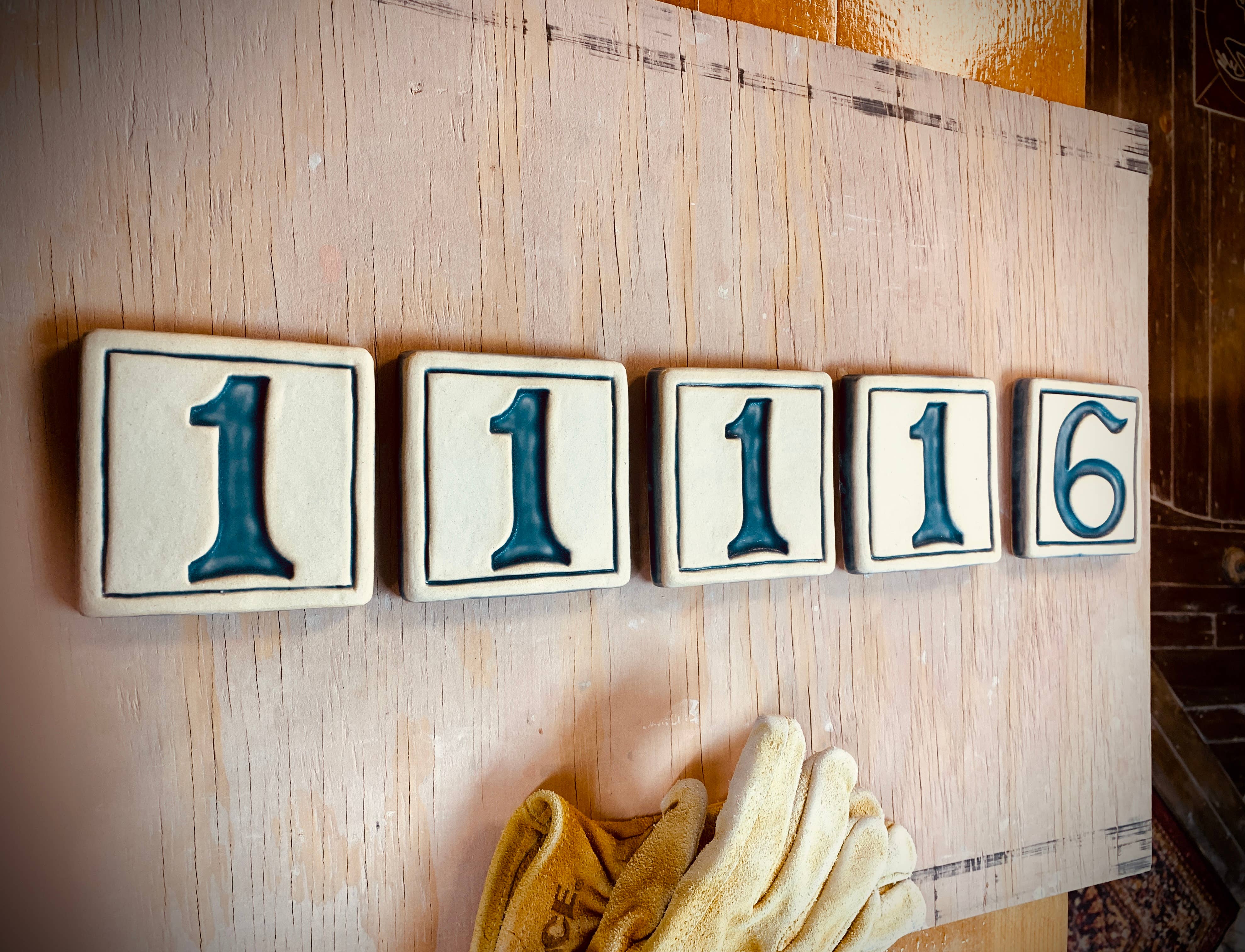 Whistling Frog Tile Inc. - Wholesale Wall Tile - Address Number 5 Ceramic House numbers custom address 1