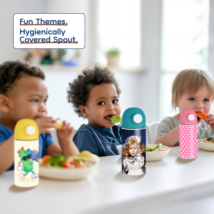 3dRose - Wholesale Water Bottle - 3dRose, Shirley Temple Doll, Kids Water Bottle4