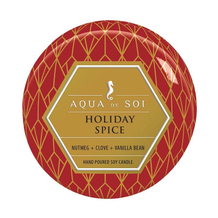 Holiday Spice 4 oz Aqua De SoI stearinlys dåse for engroshandel hos The SOi Company