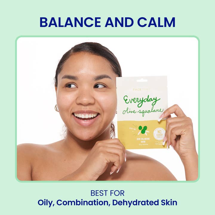FaceTory - Wholesale Skincare Face Mask - Mask - K-Beauty - Skin Balancing - Everyday - Olive Squalane2