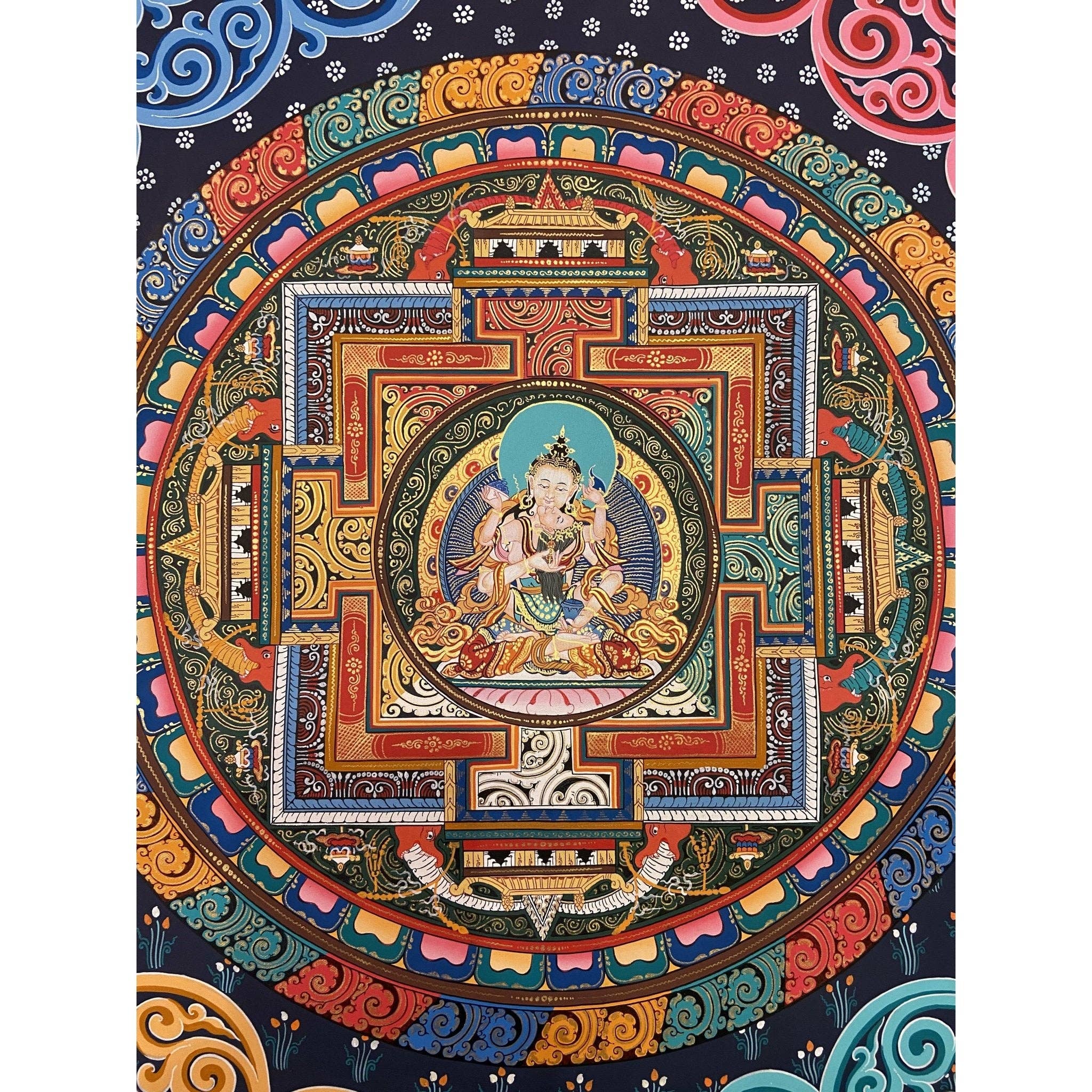 Art Of Tibet - Wholesale Painting/Drawing - Vajrasattva Shakti Mandala Thangka1