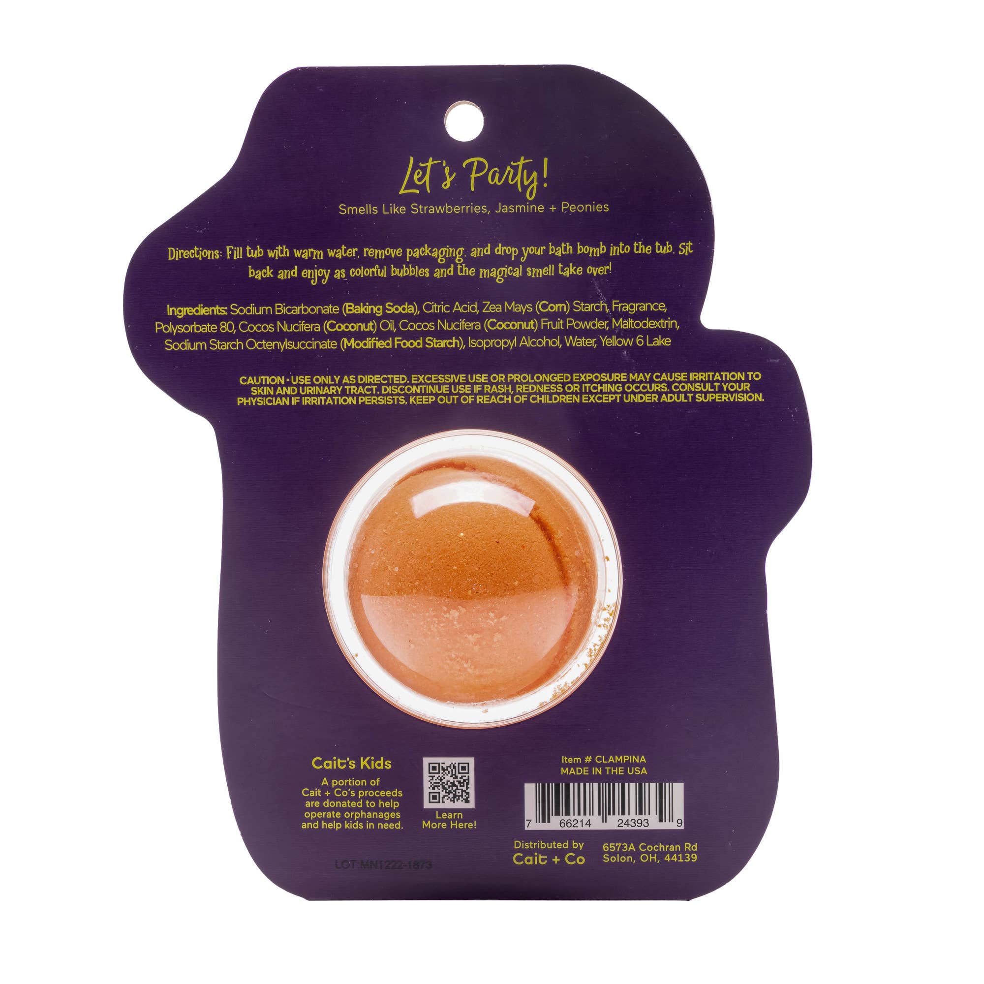 Cait + Co - Wholesale Bath Bomb/Fizz - Let's Party Pinata Clamshell Bath Bomb2