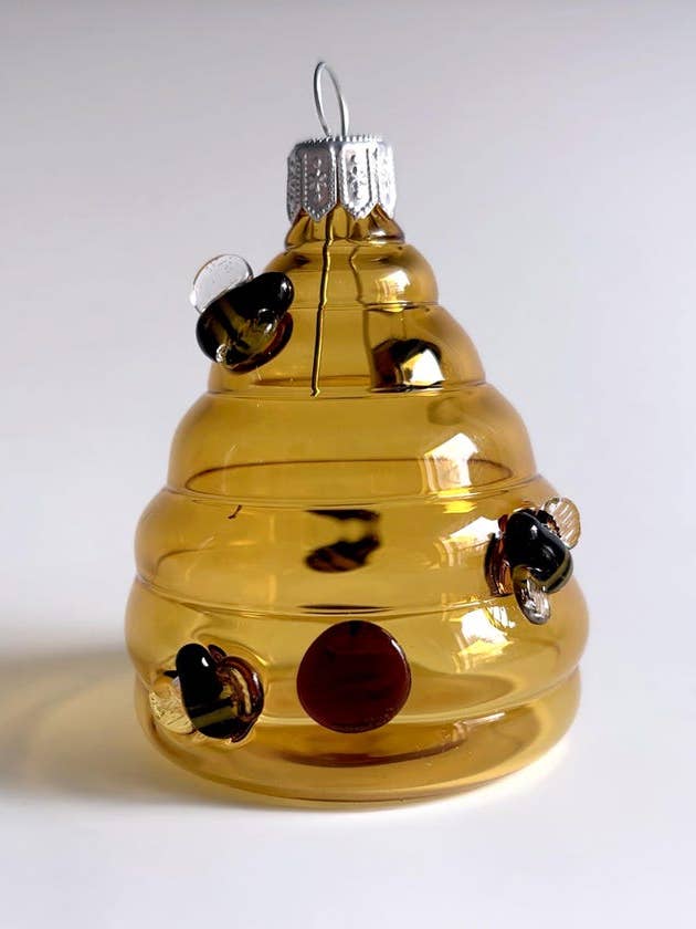Bee Skep Ornament for wholesale by Sage Studios
