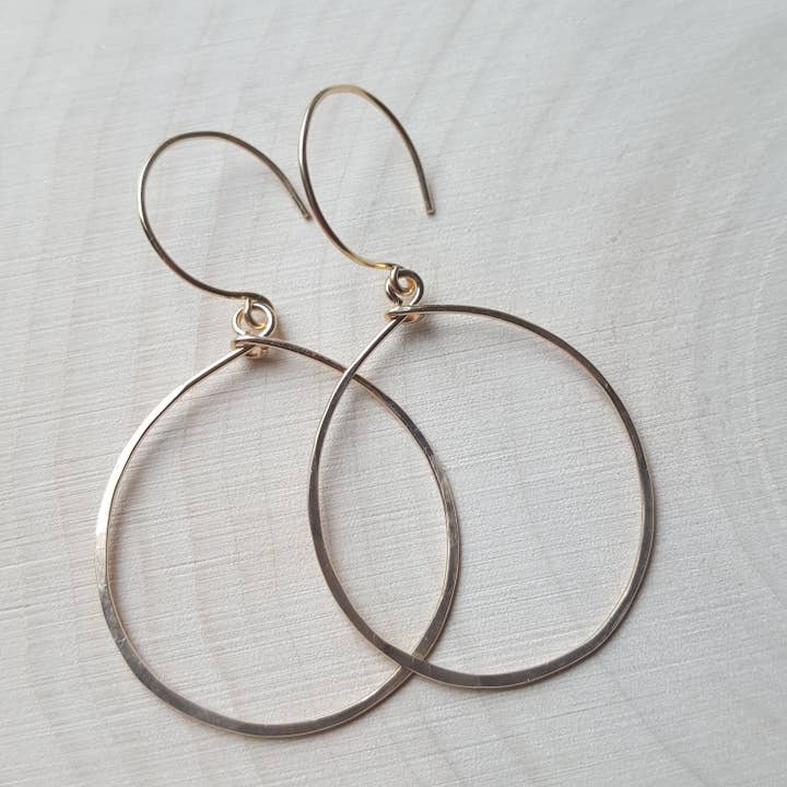 Hammered Hoop Earrings for wholesale by Agape Gems